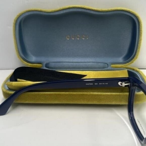 💯 - NEW GUCCI Unisex Blue Optical Glasses GG0768O | 100% AUTHENTIC & FULL PA… - Picture 4 of 11